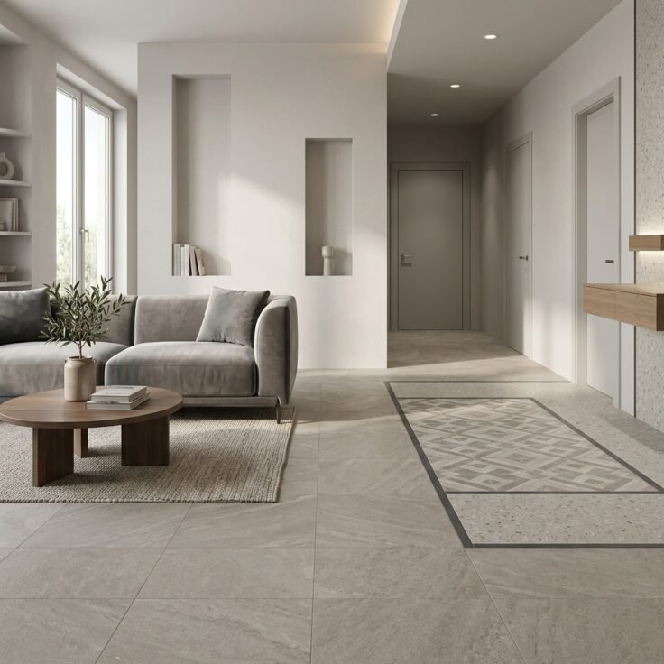 Salon, Couloir & Chambre