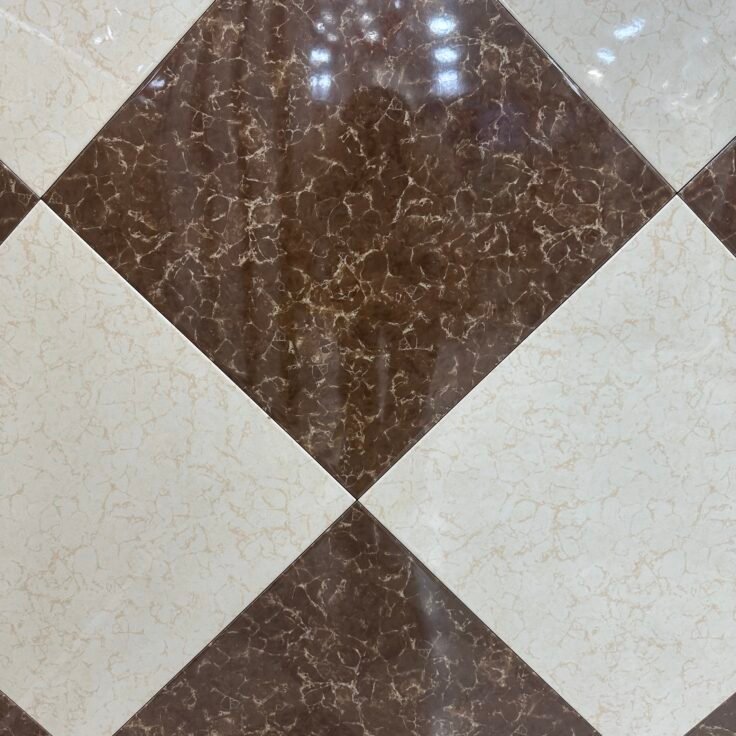 Dalle de sol 45x45 Bceram 1er choix Lurex marron beige - Assam Céramique Béjaïa