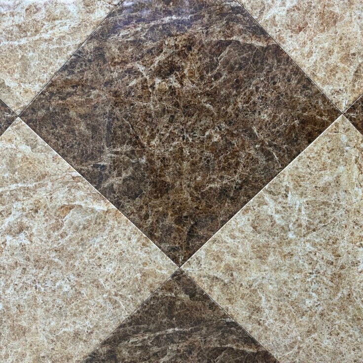 Dalle de sol 45x45 Bceram 1er choix Crystal marron beige - Assam Céramique Béjaïa